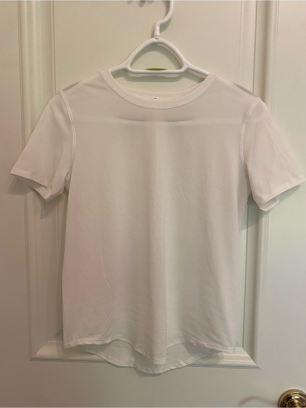 lululemon White Short-Sleeve Crew Tee